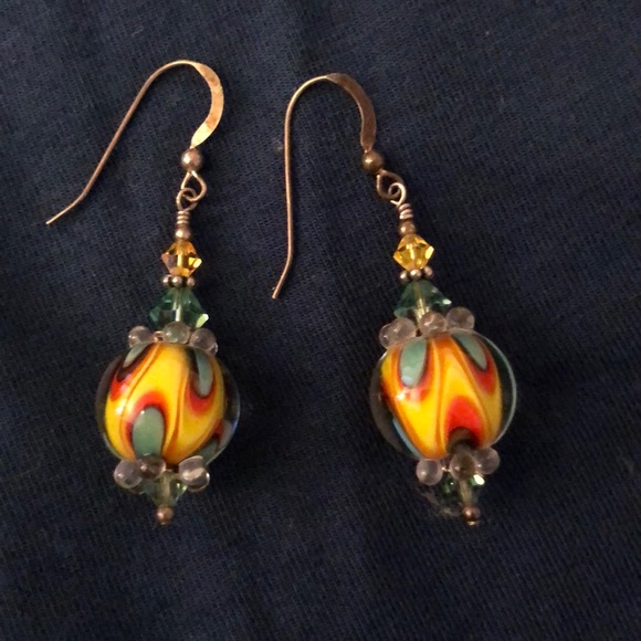 Jewelry - Glass bead earrings